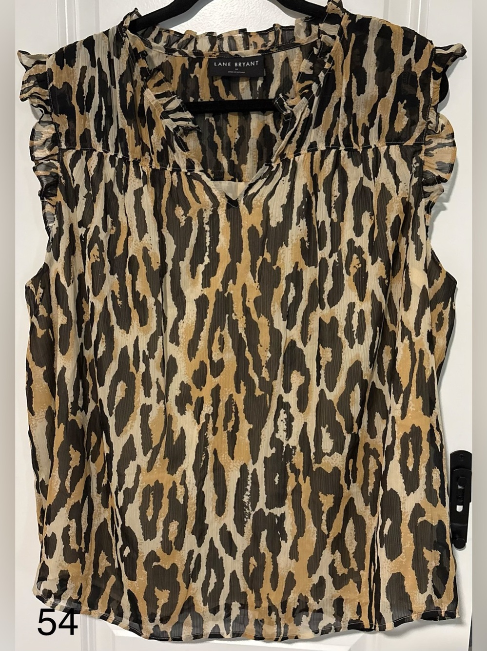 Lane Bryant Leopard Print Sleeveless Camisole in Tan and Black